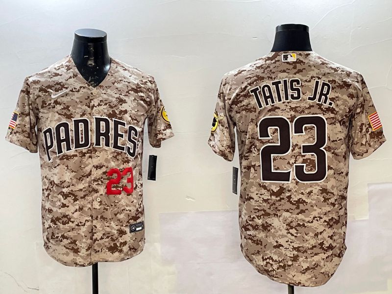 Men San Diego Padres #23 Tatis jr Camo Game 2025 Nike MLB Jersey style 9